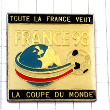 ピンバッジ・ワールドカップサッカー球フランス大会1998年 FRANCE98 WORLDCUP 1998