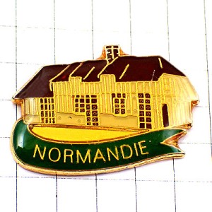 ピンバッジ・ノルマンディ地方の家 NORMANDIE FRANCE