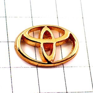 ピンバッジ・エンブレム車トヨタ社ゴールド金色 TOYOTA