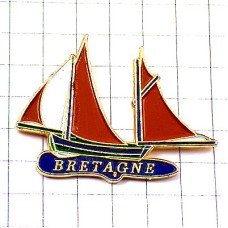 ピンバッジ・ブルターニュ地方のヨット帆船ボート BRETAGNE FRANCE