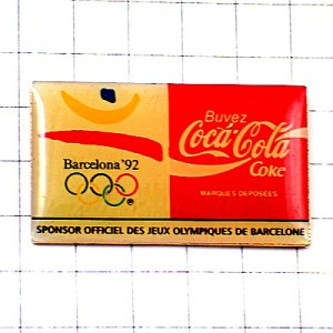 ピンバッジ・バルセロナ五輪コカコーラ1992年スペイン夏季オリンピック中古品ビンテージ BARCELONA COCA-COLA