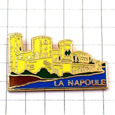 ピンバッジ・ラナプールのお城コートダジュール南仏 LA-NAPOULE FRANCE