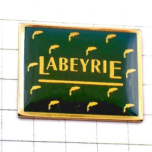 ピンバッジ・フォアグラの鴨グリーン緑カモ料理 LABEYRIE