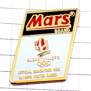 ピンバッジ・アルベールビル冬季オリンピック五輪マーズお菓子 MARS ALBERTVILLE SAVOIE FRANCE 1992