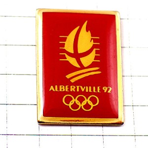 ピンバッジ・アルベールビル五輪オリンピック冬季ビンテージ中古品 ALBERTVILLE 1992