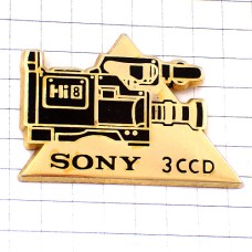 ピンバッジ・ソニーSONYビデオカメラ８ミリ撮影3CCD