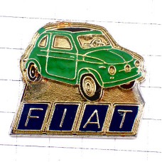 ピンバッジ・フィアット５００チンクエチェント緑色グリーン車 FIAT-500 CINQUECENTO FIAT ITALIA ITALY