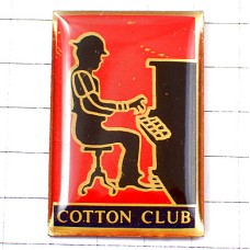 ピンバッジ・ジャズピアノ奏者コットンクラブ音楽 COTTON-CLUB JAZZ