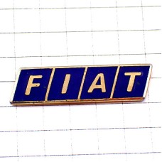 ピンバッジ・フィアット車エンブレムFIAT金色ゴールド紺色ロゴ FIAT ITALIA ITALY