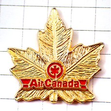 ピンバッジ・カナダ航空ゴールド金色カエデ楓の葉 AIR-CANADA CANADA