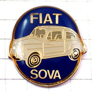 ピンバッジ・フィアット５００チンクエチェント車 FIAT-500 CINQUECENTO FIAT ITALIA ITALY