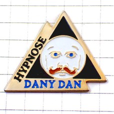 ピンバッジ・青い目にヒゲの男ダニーダン催眠術 HYPNOSE DANY-DAN FRANCE