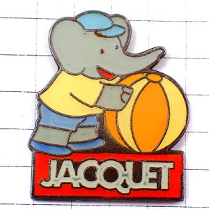 ピンバッジ・象ぞうのババール球ボール遊び BABAR