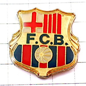 ピンバッジ・FCバルセロナ紋章サッカー球バルサ FCB BARCA FC-BARCELONA SPAIN BARCELONA