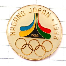 ピンバッジ・長野冬季オリンピック五輪1998年ビンテージ中古品 NAGANO-1998 JAPAN