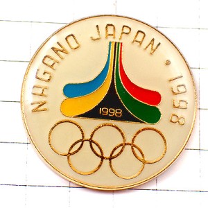 ピンバッジ・長野冬季オリンピック五輪1998年ビンテージ中古品 NAGANO-1998 JAPAN