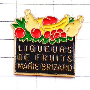 ピンバッジ・マリーブリザール酒フルーツ果物盛合せ MARIE-BRIZARD LIQUOR LIQUEUR FRANCE