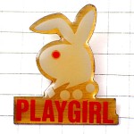 ピンバッジ・プレイボーイのウサギ兎プレイガール赤い目 PLAYBOY PLAYGIRL