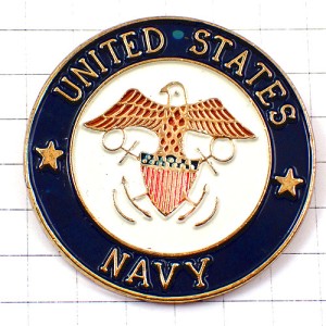 ピンバッジ・アメリカ海軍ネイビー/USA米軍イーグル鷲 UNITED-STATE-NAVY USNAVY