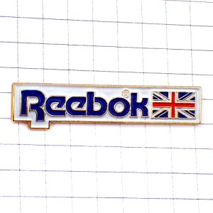 ピンバッジ・リーボック靴イギリスの国旗UK英国 REEBOK