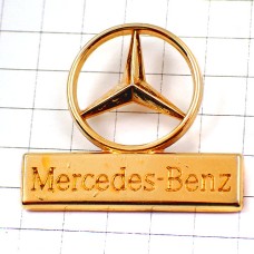 ピンバッジ・メルセデスベンツ車エンブレム金色ゴールド MERCEDES-BENZ GERMANY