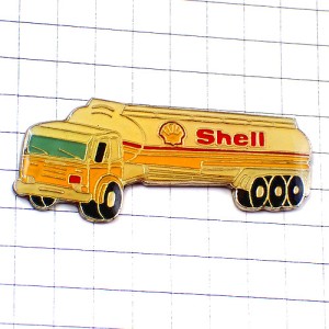 ピンバッジ・大型トラック車シェル石油 SHELL TRUCK ENGLAND