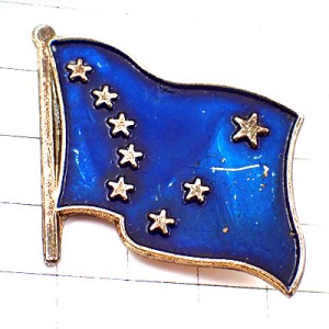 ピンバッジ・アラスカ州旗アメリカ北斗七星/USA北極星 CONSTELLATION ALASKA FLAG