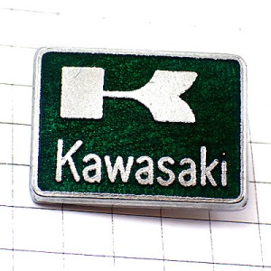 ブローチ・カワサキ二輪アルファベットＫ KAWASAKI BROOCH