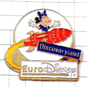 ピンバッジ・ミニーちゃんユーロディズニー宇宙ロケット旅行 MINNIE EURODISNEY DISCOVERYLAND