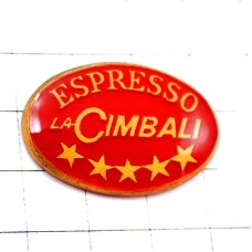 ピンバッジ・コーヒー珈琲エスプレッソ５つ星スター LA-CIMBALI ITALIA