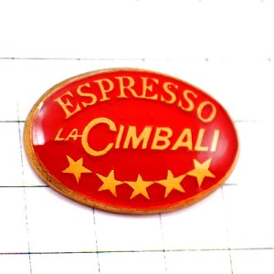 ピンバッジ・コーヒー珈琲エスプレッソ５つ星スター LA-CIMBALI ITALIA