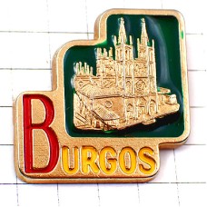 ピンバッジ・ブルゴス大聖堂ゴールド金色 BURGOS CATHEDRAL SPAIN