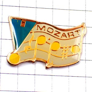 ピンバッジ・モーツアルト作曲家ミュージック音楽楽譜 MOZART