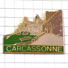 ピンバッジ・歴史的城塞都市カルカソンヌ観光地ユネスコ世界遺産 CARCASSONNE UNESCO FRANCE