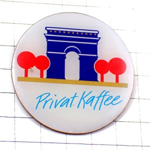 ピンバッジ・パリの凱旋門コーヒー珈琲カフェ PRIVAT-KAFFEE ARC-DE-TRIOMPHE