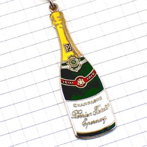 キーホルダー・ペリエジュエ瓶シャンパーニュ酒シャンパン PERRIER-JOUET CHAMPAGNE FRANCE