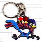 キーホルダー・サッカークラブFC選手バルセロナ紋章ロードランナー鳥 FCB BARCELONA SPAIN ROAD-RUNNER