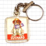 キーホルダー・セントバーナード犬ミルカのチョコレート一枚 SUCHARD VISIOMATIC