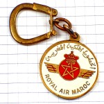 キーホルダー・ロイヤルエアモロッコ航空アラビア語スター星 ROYAL-AIR-MAROC AIRLINE