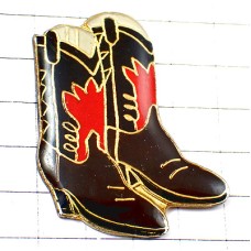 ピンバッジ・ウエスタンブーツ長靴カウボーイ BOOTS COWBOY SANTIAG