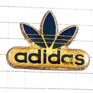 ピンバッジ・アディダスADIDASロゴ青