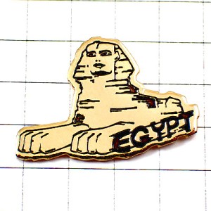 ピンバッジ・金色スフィンクス古代エジプト文明ゴールド SPHINX EGYPT