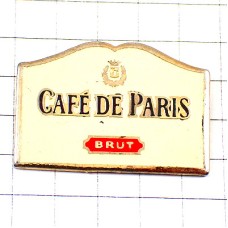 ピンバッジ・カフェドパリお酒ラベル白 CAFE-DE-PARIS FRANCE