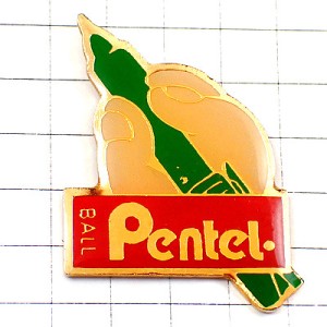 ピンバッジ・ペンテルのペン文房具マジックを握る PENTEL