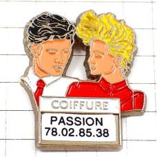 ピンバッジ・美容院カットモデル男の子女の子 COIFFURE PASSION FRANCE