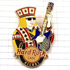 ピンバッジ・ハードロックカフェ店トランプのキング王様サングラス眼鏡 HARD-ROCK-CAFE BILOXI MISSISSIPPI USA