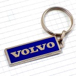 キーホルダー・ボルボ車VOLVO ロゴ青エンブレム VOLVO SWEDEN