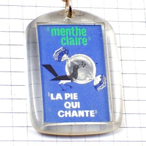 キーホルダー・ラピキシャント歌う鳥キャンディーお菓子 LA-PIE-QUI-CHANTE FRANCE