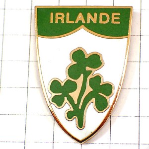 ピンバッジ・アイルランド三つ葉のクローバー紋章 RUGBY IRLANDE IRELAND