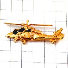 ピンバッジ・金色ヘリコプター航空機ゴールド EUROCOPTER TIGRE TIGER EADS